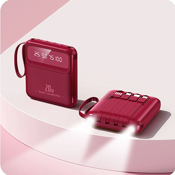 Acheter Avizar PowerBank 10000mAh 20W avec Écran LED / Torche / Câbles Compact