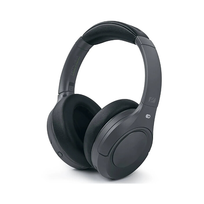 Muse Casque Audio Bluetooth avec ANC et Micro Mains Libres avec Réduction de Bruit Noir