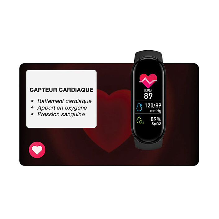 Acheter Avizar Bracelet Connecté Multisports avec Suivi Santé Modèle Milky