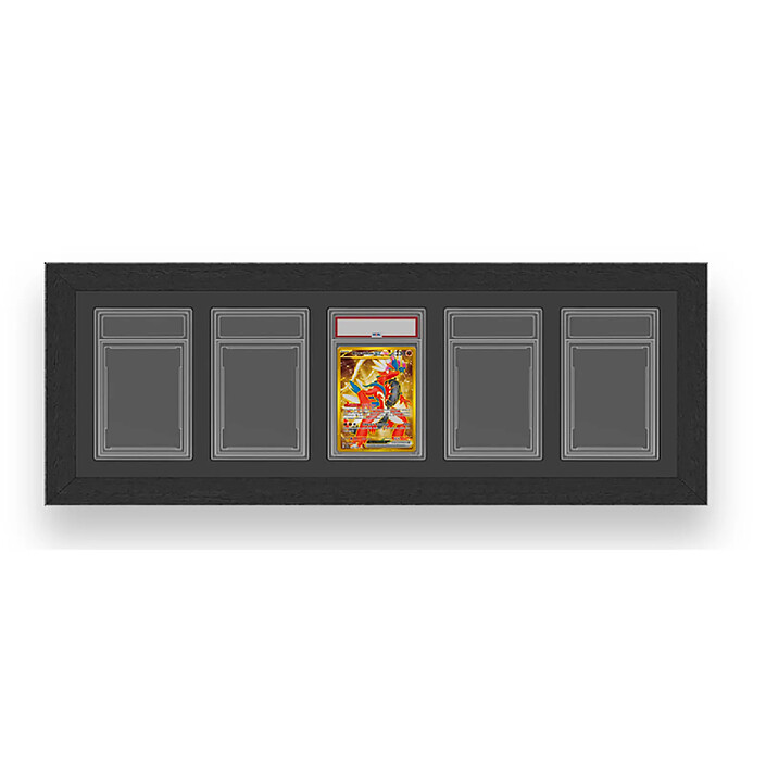 Avizar Cadre de Présentation pour Cartes Gradées PSA 5 Emplacements Standard Noir