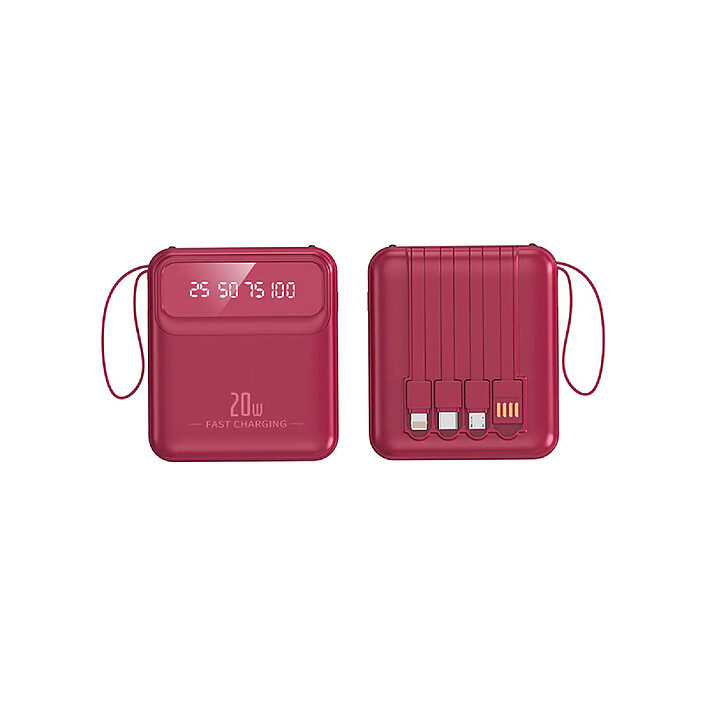 Avis Avizar PowerBank 10000mAh 20W avec Écran LED / Torche / Câbles Compact