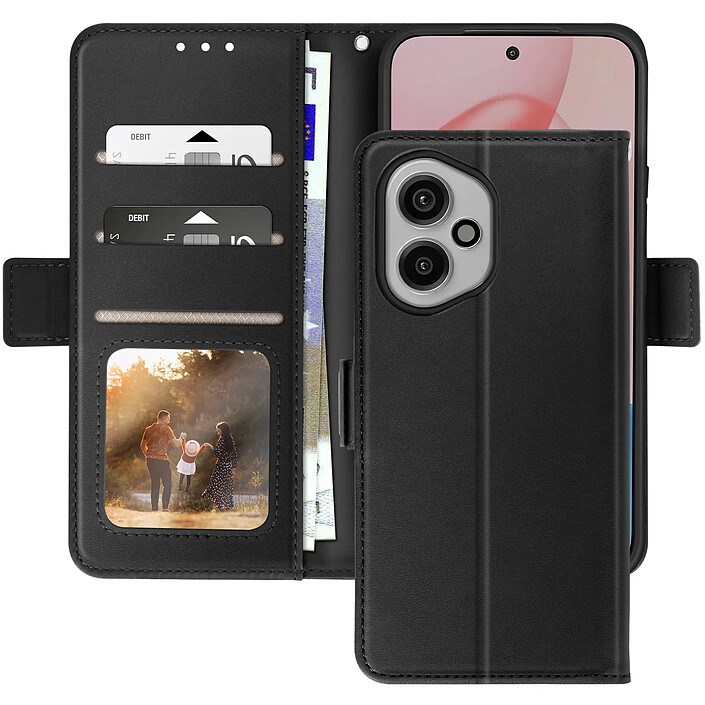 Abeel Étui Portefeuille Honor 400 Anti-RFID avec Porte-Cartes Noir