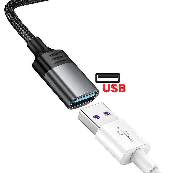 Acheter Swissten Adaptateur OTG iPhone Lightning Mâle vers USB Femelle Noir