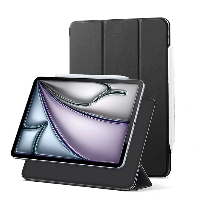 Evetane Etui iPad Fixation Magnétique noir pour iPad Air 6 (M2) et iPad Air 7 (M3) 13