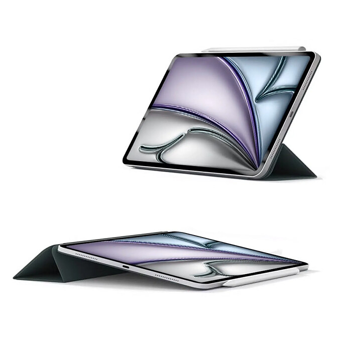Avis Evetane Etui iPad Fixation Magnétique vert pour iPad Air 6 (M2) et iPad Air 7 (M3) 13
