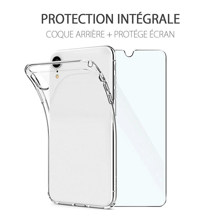 Jaym Pack Accessoires 2 en 1 pour Samsung Galaxy A22 4G Transparent