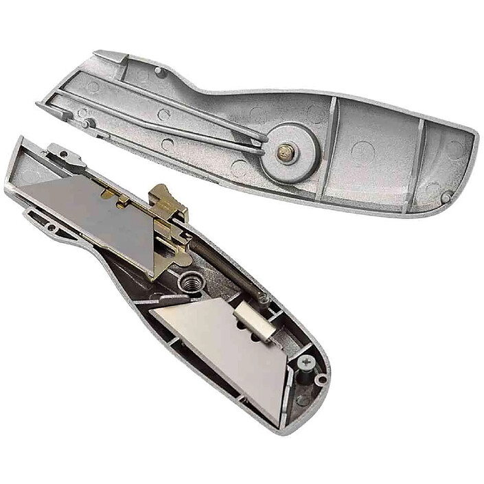 Avis WEDO Cutter de sécurité ALU, lame trapèze, argent