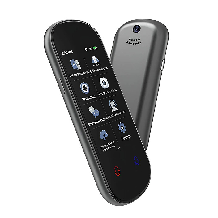 Avizar Traducteur IA vocal photo 139 langues Caméra 8MP Ultra compact Noir
