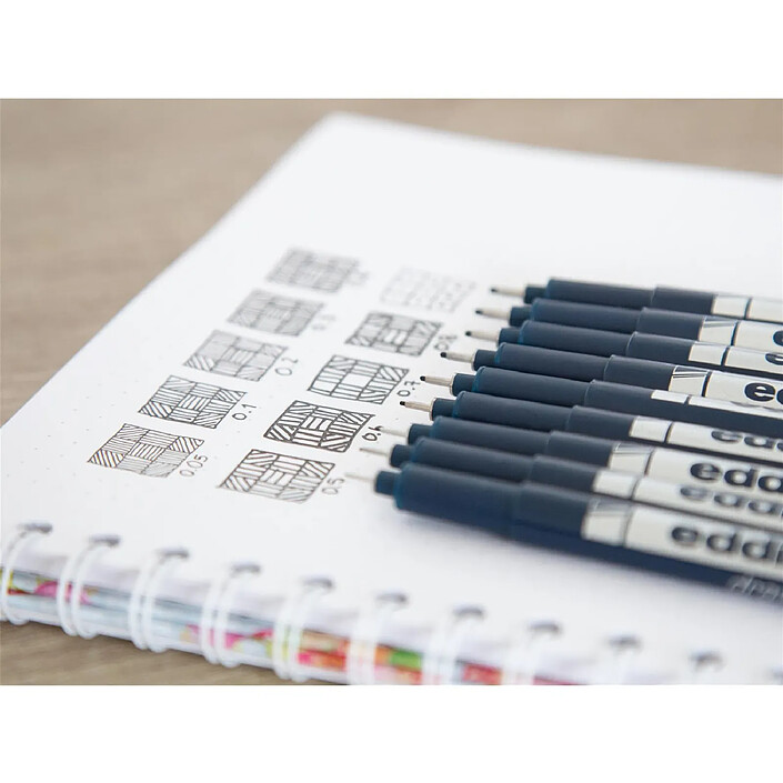 Avis EDDING Feutre fin de précision 1880 Etui de 4 noir 0,2-0,8 mm