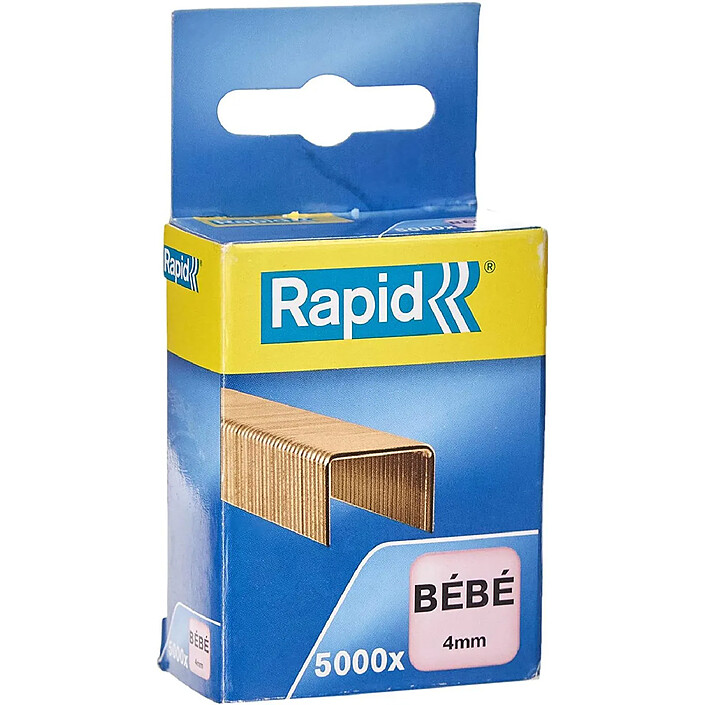 RAPID Agrafes BEBE Cuivré 3 x 5000