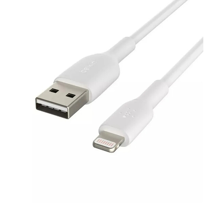 Acheter Belkin Câble de Charge Rapide et Synchronisation de donnée USB-A vers Lightning MFI 1M Blanc