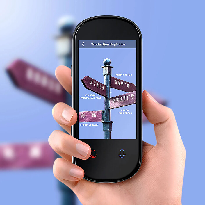 Avis Avizar Traducteur IA vocal photo 139 langues Caméra 8MP Ultra compact Noir