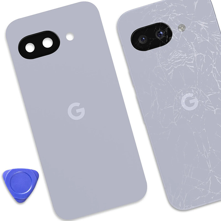 Acheter Google Vitre arrière pour Google Pixel 9a Original Service Pack Gris lavande
