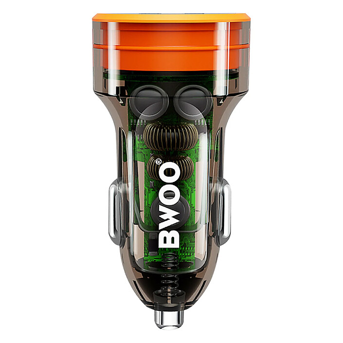 Bwoo Chargeur Voiture 38W Double Port USB-C et USB Charge Rapide Compact Transparent pas cher