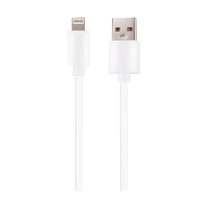Grab 'N Go Câble Lightning vers USB 10W Charge et Synchronisation 1m Blanc
