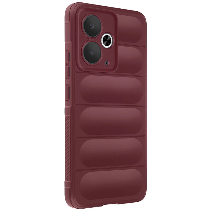 Avizar Coque pour Realme 14T Antichoc Silicone Bordeaux