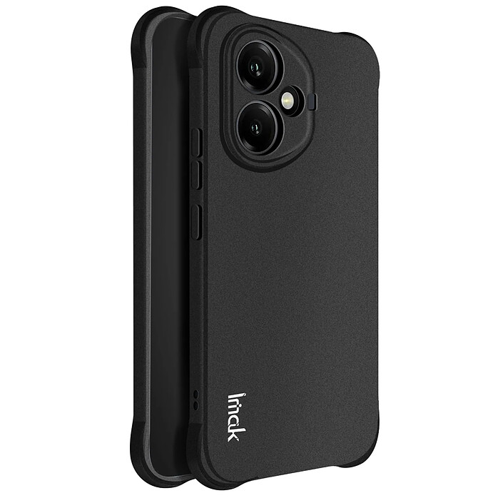 iMak Coque pour Honor 400 Silicone Antichoc Coins Bumper Noir