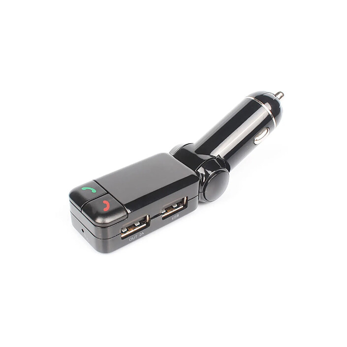 Avizar Kit Mains Libres Bluetooth pour Voiture avec Transmetteur Appels FM Noir