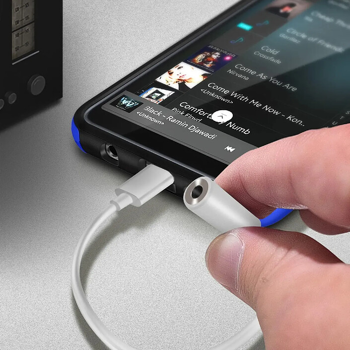 Partel Adaptateur Audio USB-C vers Jack 3.5mm Femelle Compact / BULK Blanc / Argent pas cher