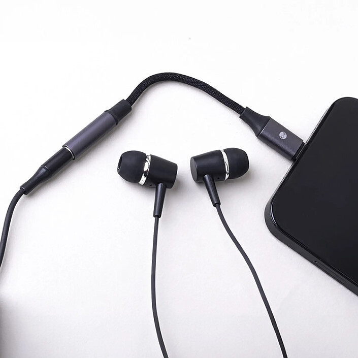 Acheter Forever Adaptateur Audio Lightning Mâle vers Jack 3.5mm Femelle Noir
