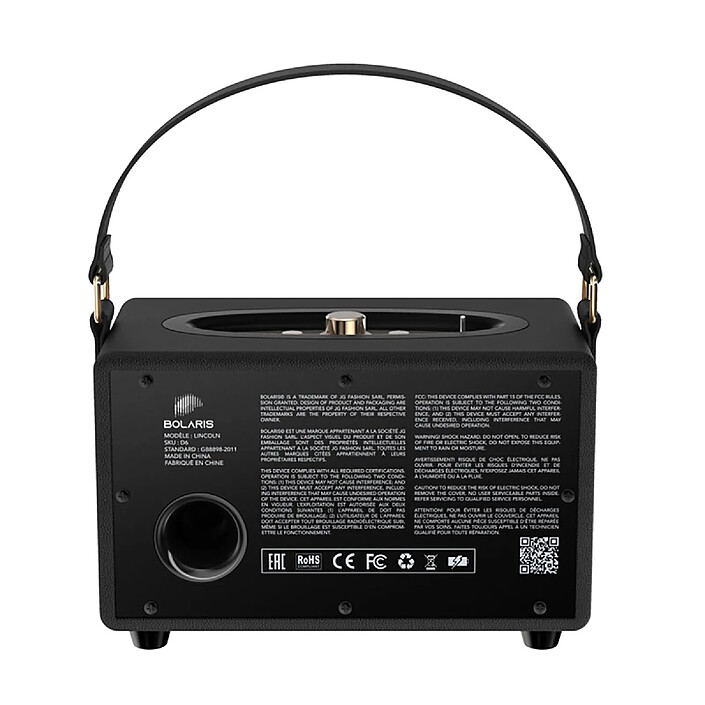 Avis Avizar Enceinte Bluetooth 5.3 Lincoln Sans Fil 40W Autonomie 10h avec Bandoulère Noir