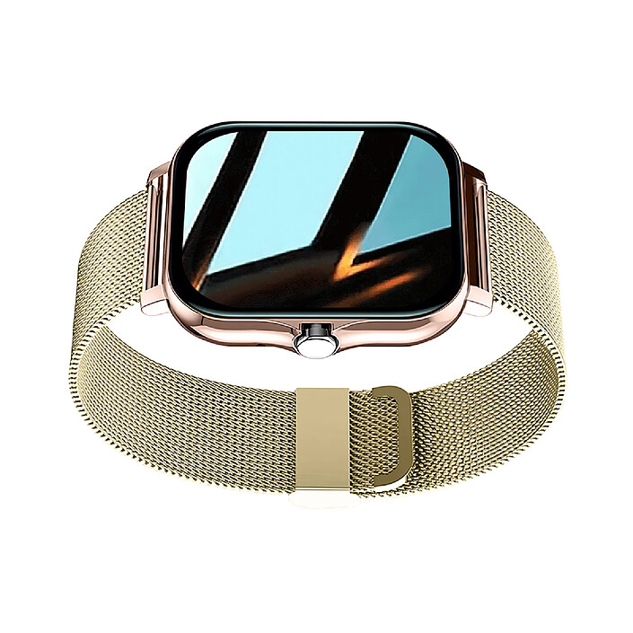 Avis Avizar Montre Connectée Balnéo Écran 1,69" Bluetooth 5.1 IP67 Bracelet Acier Dorée