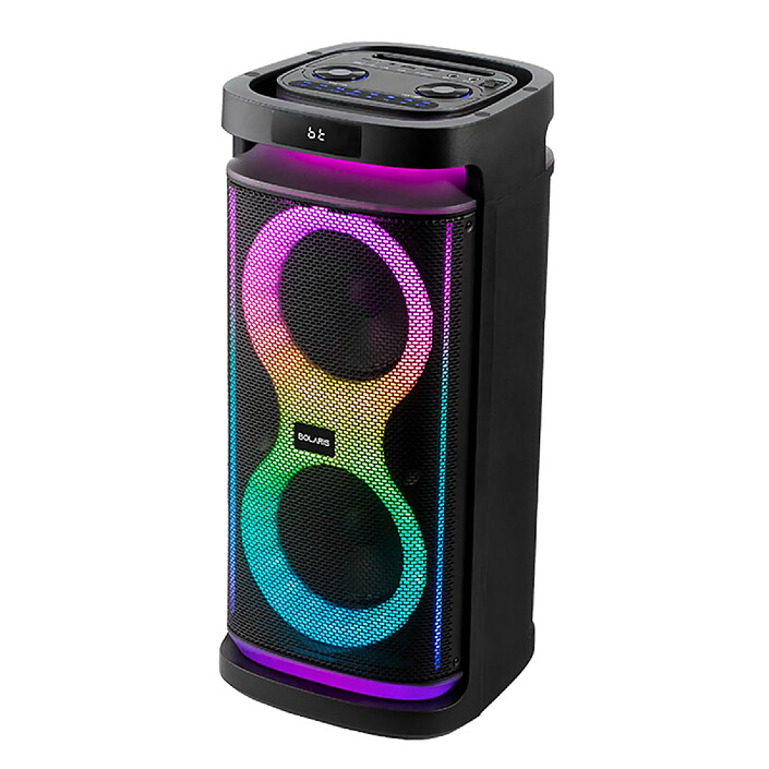 Avizar Enceinte Bluetooth 5.0 TWS 40W avec Effets Lumineux Modèle Party X40 avec Radio Noir