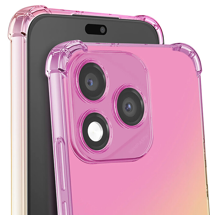 Avis Enkay Coque pour Honor 400 Lite Souple Coins Renforcés Design Dégradé Rose champagne