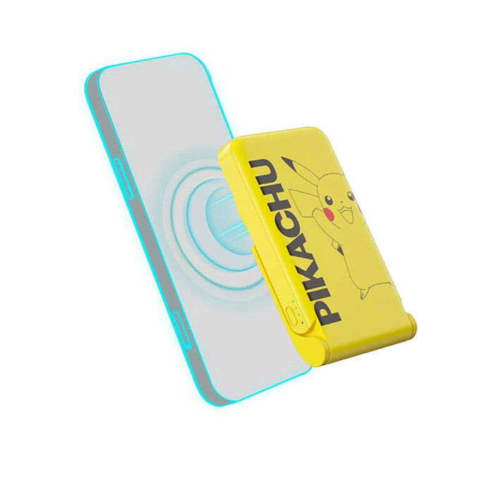 Avis Pokemon Batterie de Secours 5000 mAh Qi Magsafe Pikachu Charge Rapide USB-C Jaune