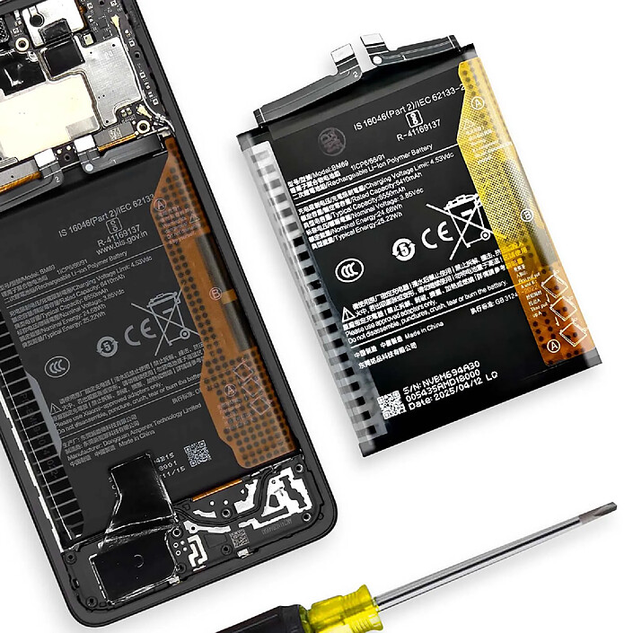 Avis Clappio Batterie de Remplacement 6000mAh pour Xiaomi Poco X7 Pro 5G Noir