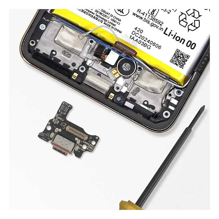 Acheter Clappio Connecteur de Charge USB-C pour Motorola Edge 50 Neo avec Microphone