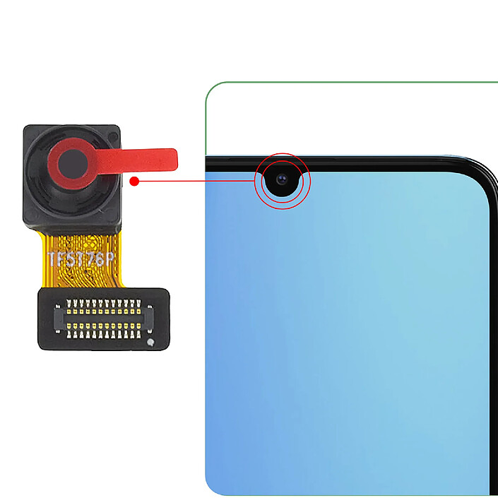 Avis Clappio Caméra Avant pour Realme Note 60 5MP Connecteur CAMFRONT-5MP-RN60