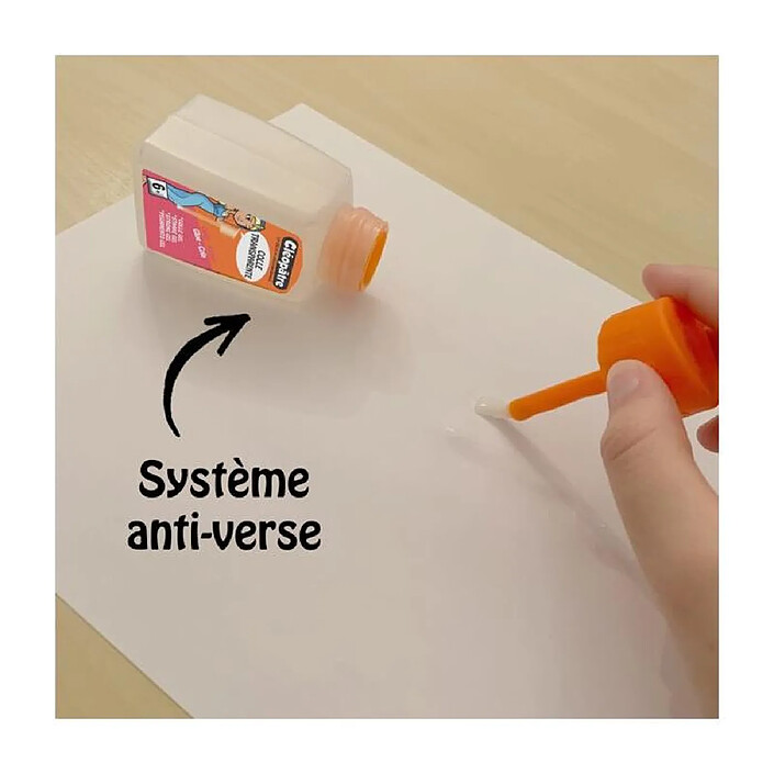Avis CLÉOPÂTRE Blister Colle transparente forte 'Adhésive' en 80 gr avec pinceau incorporé