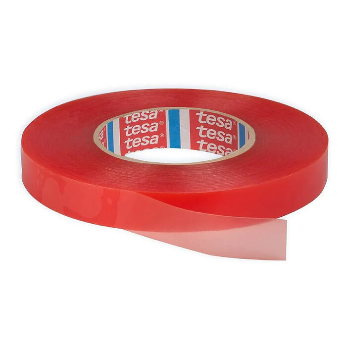 TESA Ruban adhésif Spécial Plastique Double face 4965 Acrylique 12 mm x 50 m Incolore