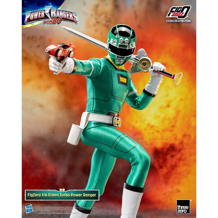 Power Rangers Turbo - Figurine FigZero 1/6 Green Turbo Power Ranger 30 cm pas cher
