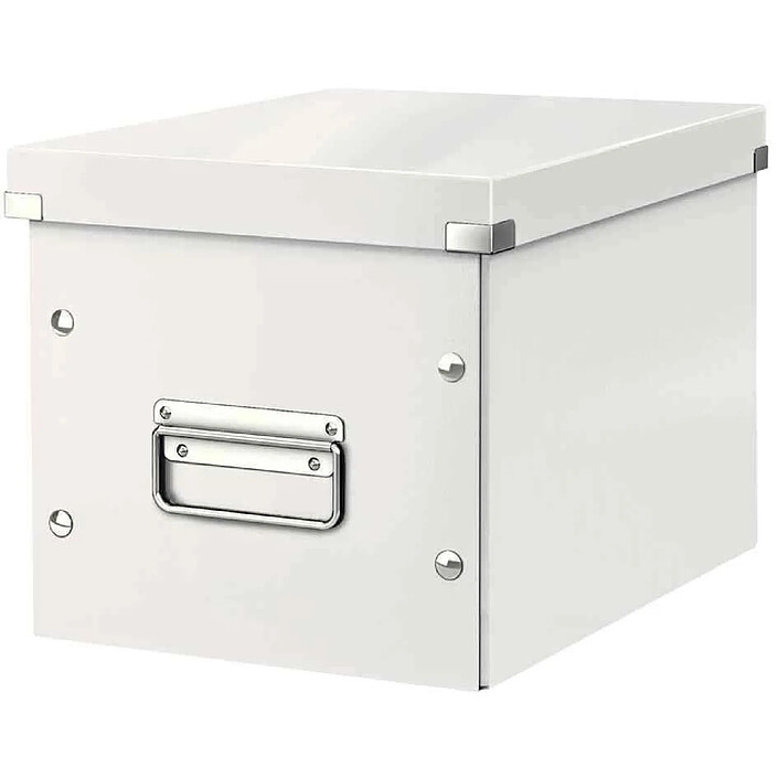 LEITZ Boîte de rangement Click & Store WOW Cube M (26x24x26cm) Blanc