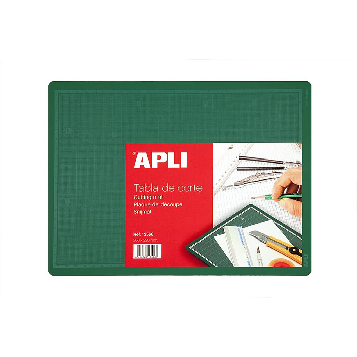 APLI Tapis de découpe en PVC 300 x 220 mm 300x220x2mm