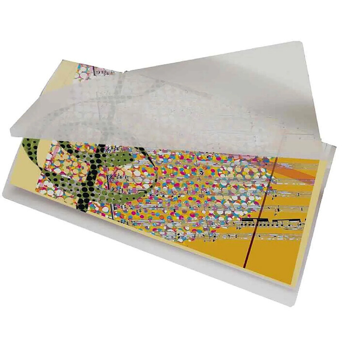 PAVO Boite de 100 Pochettes à Plastifier 'Fast' A4 150 mic Soudée Côté Long