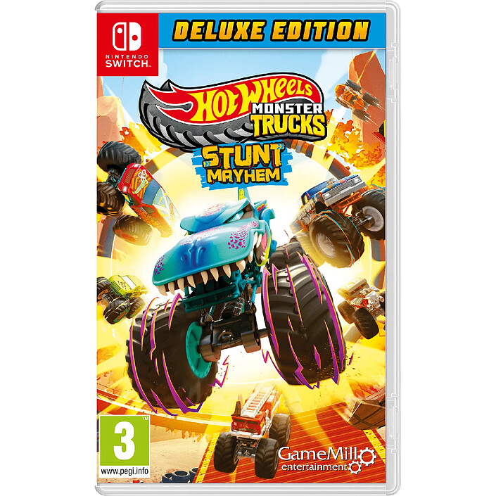 Hot Wheels Monster Trucks Stunt Mayhem Deluxe Edition SWITCH
