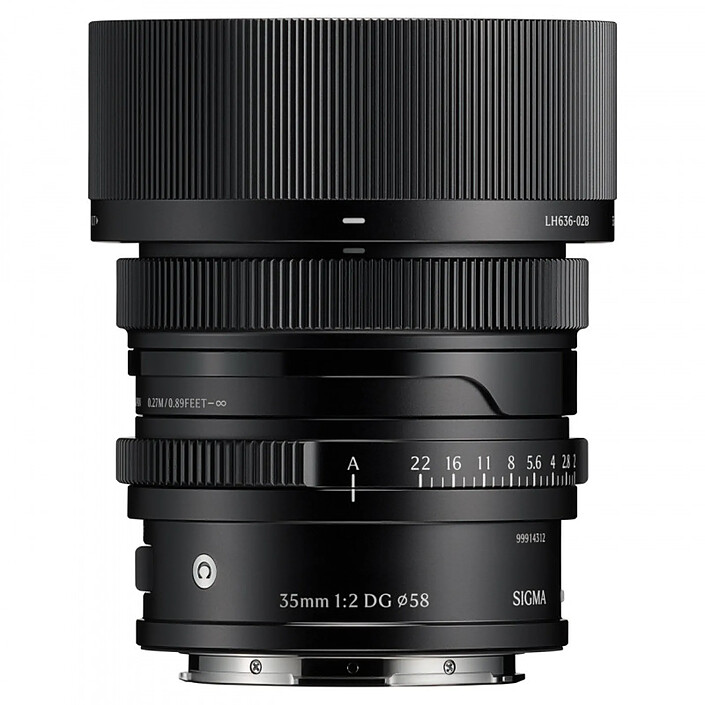 SIGMA Objectif 35mm f/2 DG Noir Contemporary compatible avec Monture L