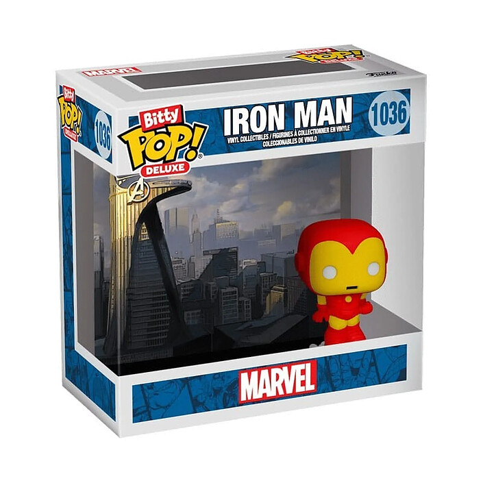 Marvel - Figurine Bitty POP! Deluxe Iron Man (AvengerTower) 2,5 cm