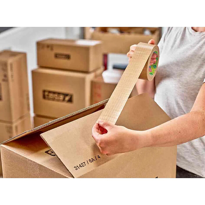 Avis TESA pack Ruban adhésif d'emballage PAPER ULTRA STRONG