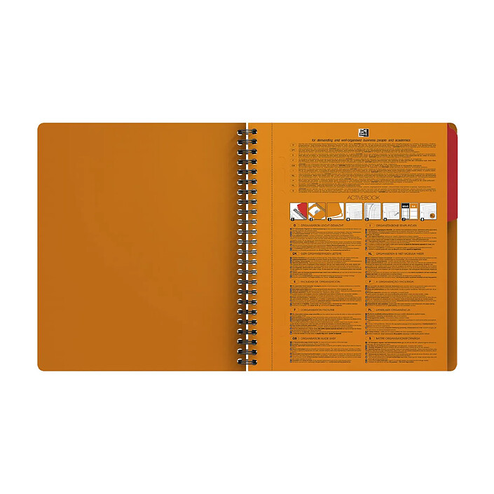 OXFORD Cahier ACTIVEBOOK Spiralé Polypro A5+ 160 pages 90g lignées x 2 pas cher