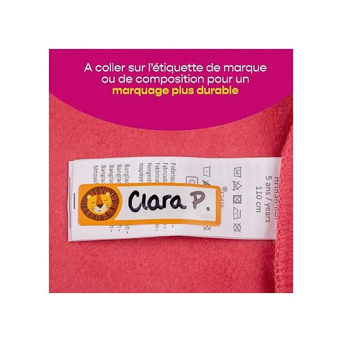 Acheter AVERY Sachet de 36 étiquettes vêtements motifs animaux - 45 x 13 mm