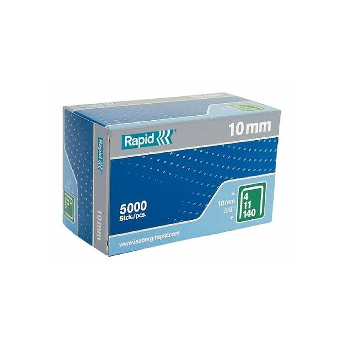 RAPID Agrafes 140/10 Galva en boite de 5000