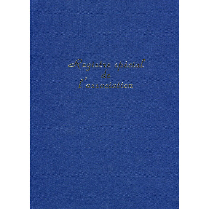 ELVE Registre Spécial de l'association 100 pages format 297 x 210 Bleu