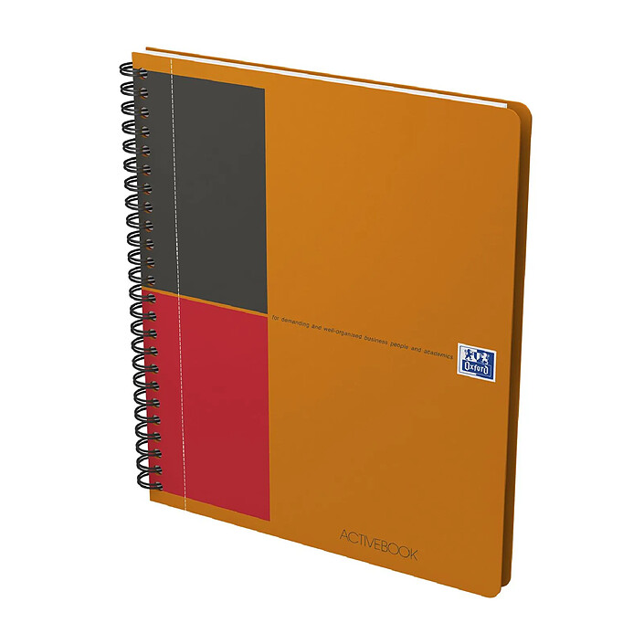 Avis OXFORD Cahier ACTIVEBOOK Spiralé Polypro A5+ 160 pages 90g lignées x 2