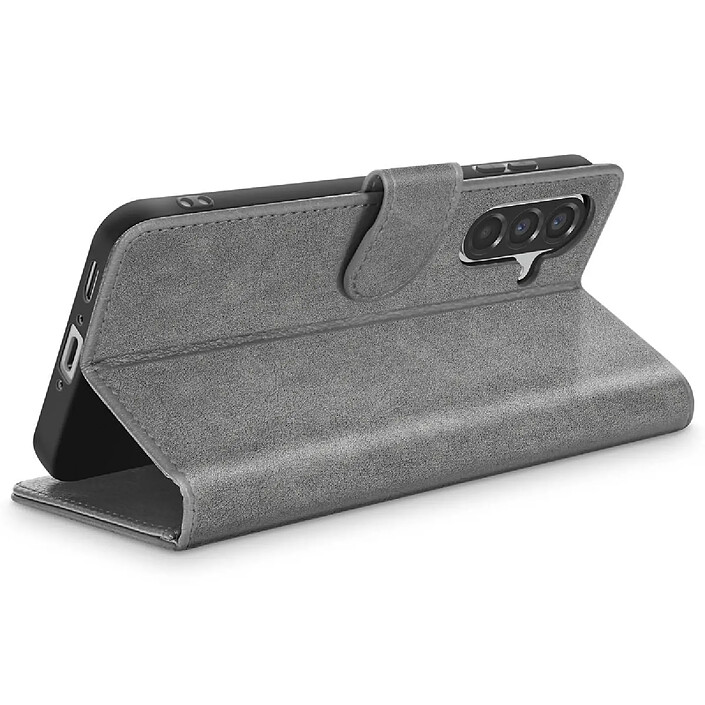Avis Avizar Étui Portefeuille pour Galaxy A56 / A36 Chesterfield avec Fonction Support Gris