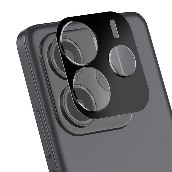 iMak Protection Bloc Caméra pour Poco M7 Pro Protection Anti Rayures Ultra Fin Noir transparent