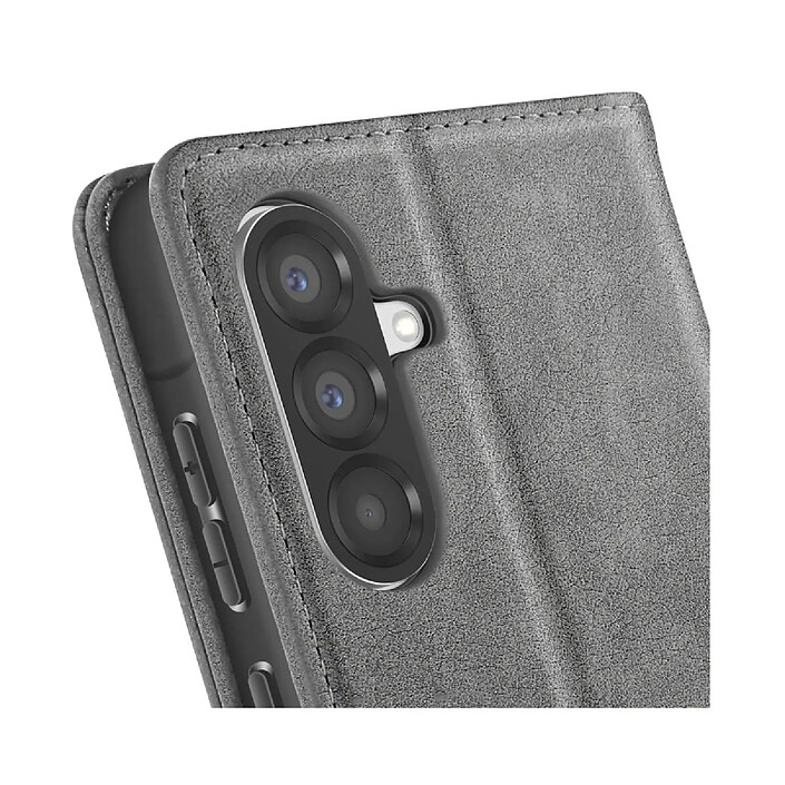 Acheter Avizar Étui Portefeuille pour Galaxy A56 / A36 Chesterfield avec Fonction Support Gris
